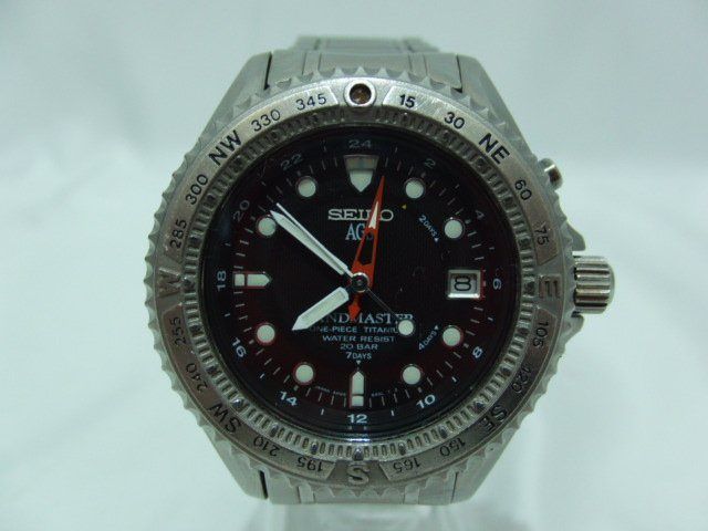 SEIKO セイコー AGS LANDMASTER ランドマスター 5M45-6A00 チタン
