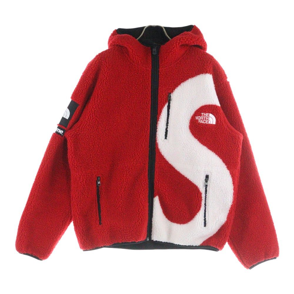 SUPREME シュプリーム 20AW×THE NORTH FACE S Logo Hooded Fleece Jacket NF0A5EHN Sロゴフーデッドジップアップフリースジャケット レッド