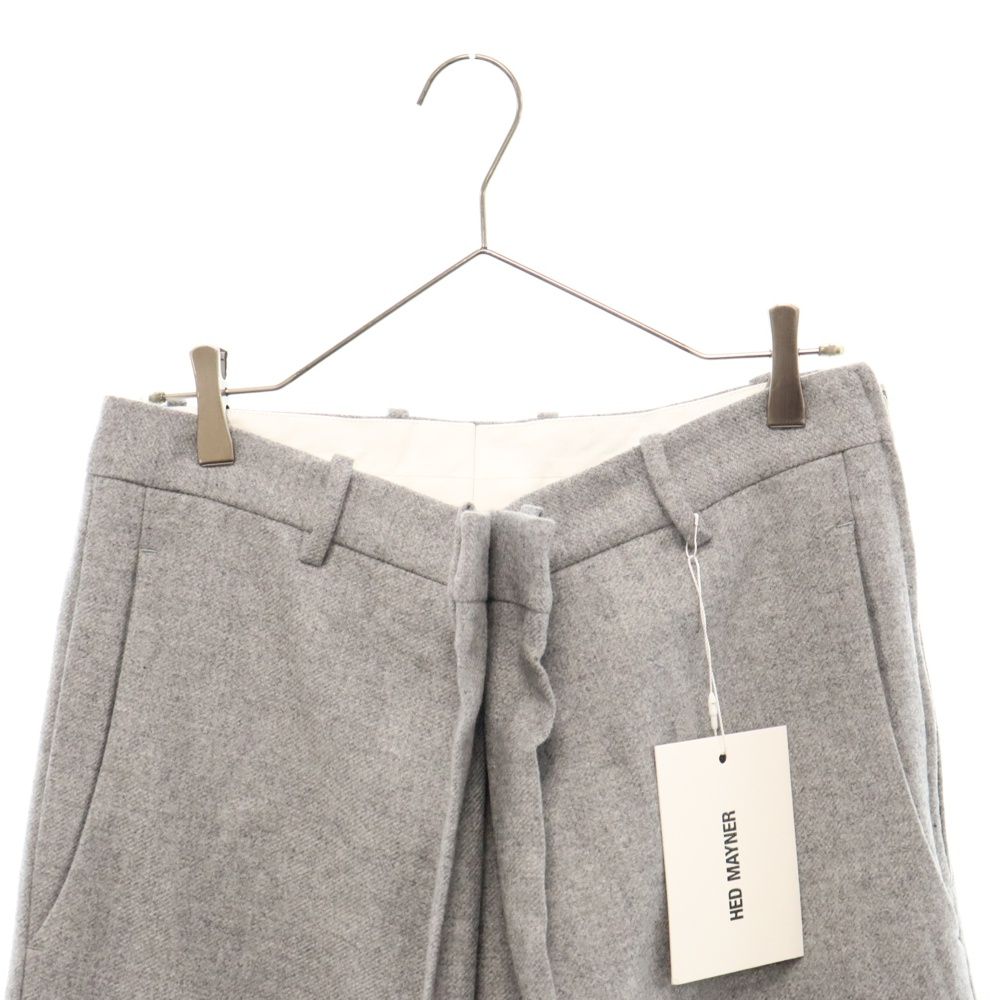 HED MAYNER (ヘドメイナー) 22AW FRONT-FOLD TROUSERS ウール フロント  