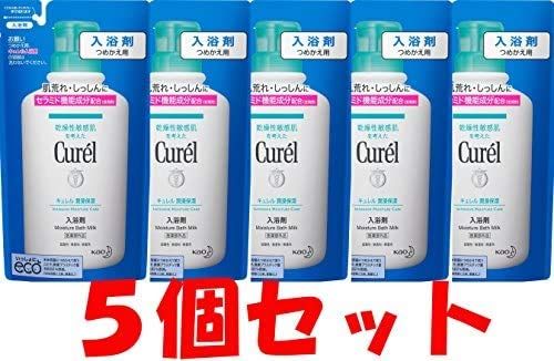 【花王】キュレル 入浴剤 つめかえ用 ３６０ｍｌ ×５個セット 