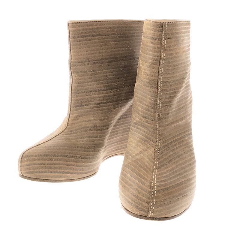 ★美品★メゾンマルジェラ ウェッジソール ショートブーツ ベージュ サイズ38 Maison Martin Margiela / メゾンマルタンマルジェラ | ウェッジソール