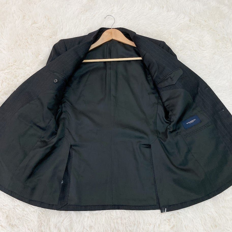 美品✨バーバリーロンドン シルク リネン テーラード ジャケット XL BURBERRY LONDON バーバリー ロンドン 3943394 2B ウール スーツ