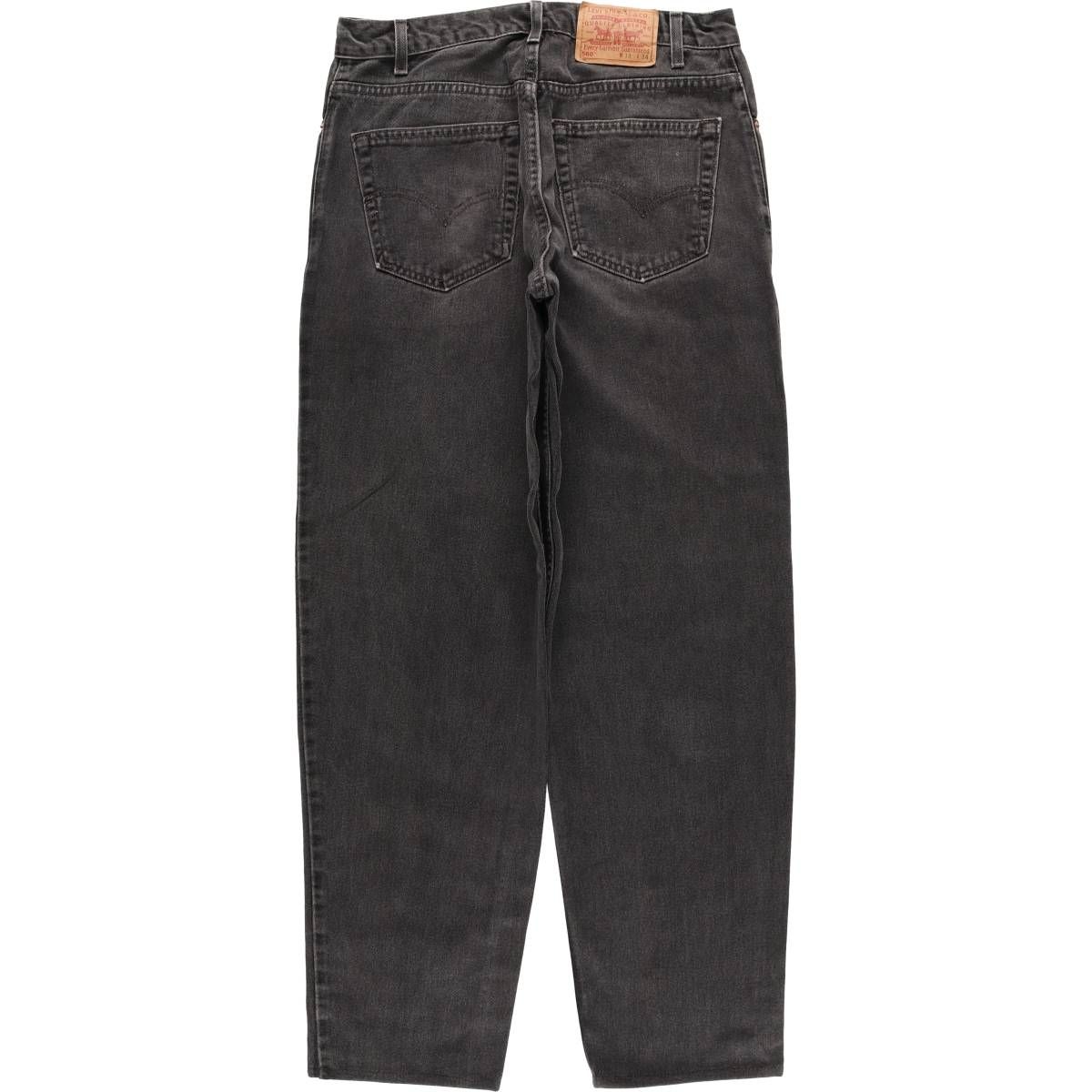 古着 00年代 リーバイス Levi s 560 LOOSE FIT TAPERED LEG ブラックデニム テーパードデニムパンツ メンズw32相当 evb031807