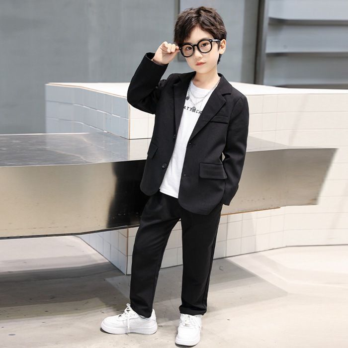 卒業式 スーツ 男の子 キッズ ジャケット パンツ 卒服 韓国 制服 小学生 子供スーツ 2点セット パンツスーツ 制服 ゆったり ピアノ発表会 結婚式 七五三 入学式 フォーマル 七五三 通園 通学 K