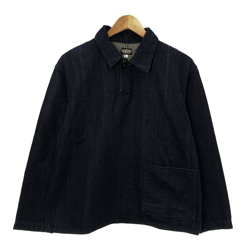 BLACK SIGN ダークグレー デニムジャケット 38 BLACK SIGN / ブラックサイン | 12oz デニムプルオーバー