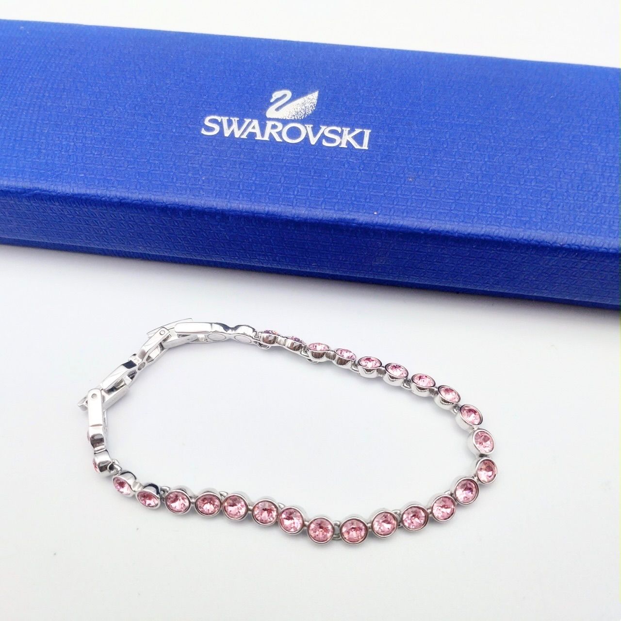 SWAROVSKI スワロフスキー ブレスレット テニスブレス ピンク 