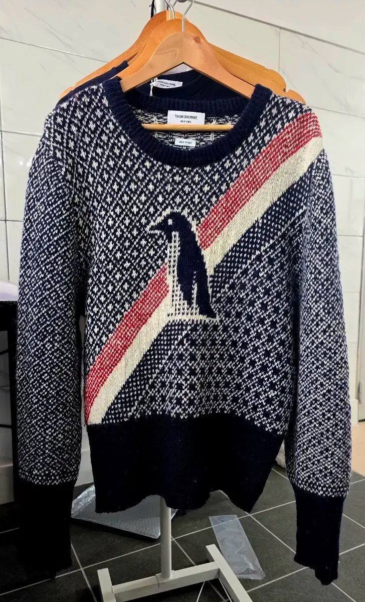 トム ブラウン ペンギン ニット セーター ネイビー