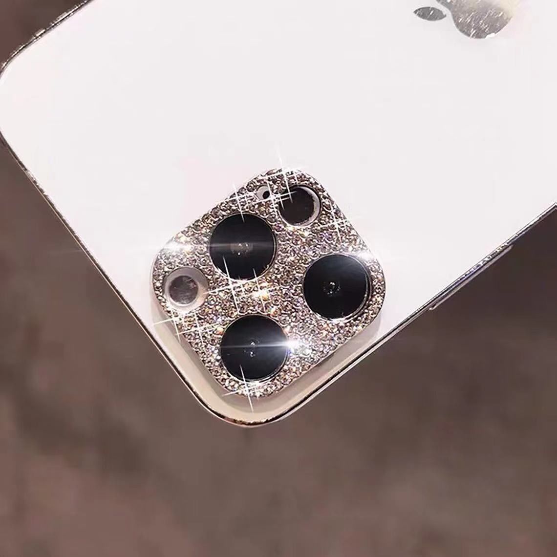 iPhone13pro レンズカバー カメラカバー キラキラダイヤモンド風