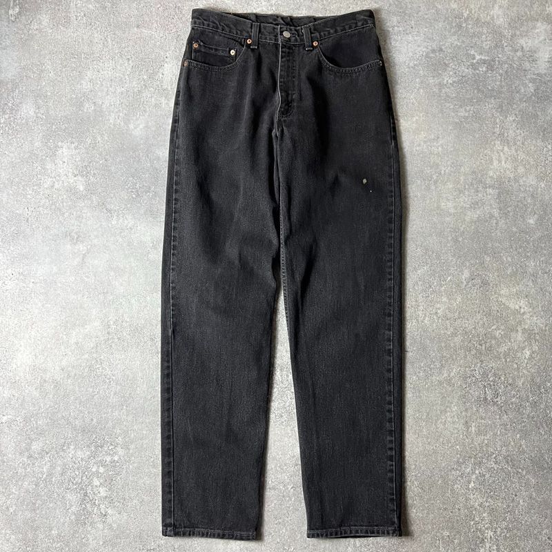 00s USA製 Levis 550 0260 ブラック デニム パンツ 33 34 / 00年代 リーバイス アメリカ製 オールド ジーンズ  ジーパン 黒 テーパード