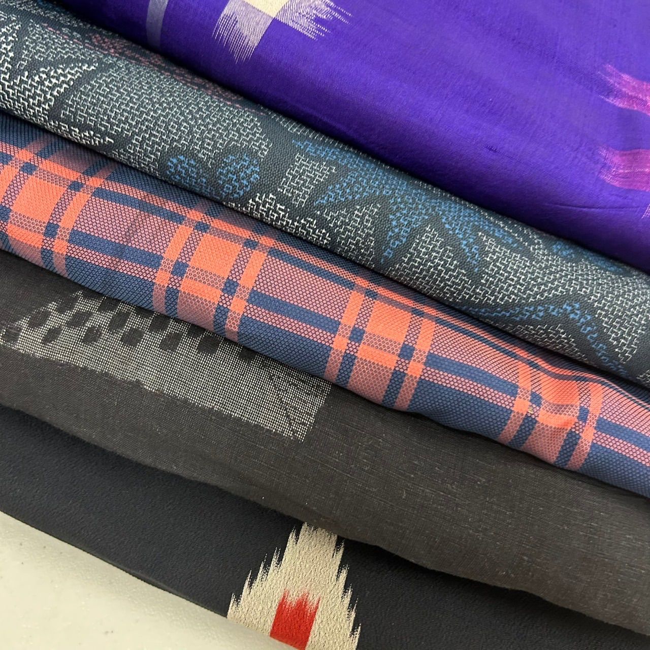 アンティーク 着物 正絹 5着 着物まとめ売り リメイク材料 m-128