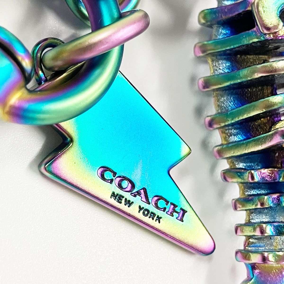 COACH コーチ レキシー 恐竜 チャーム キーホルダー メタル