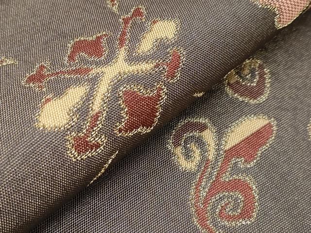 平和屋本店□最高級 人間国宝 北村武資 経錦 六通柄袋帯 花唐草菱文