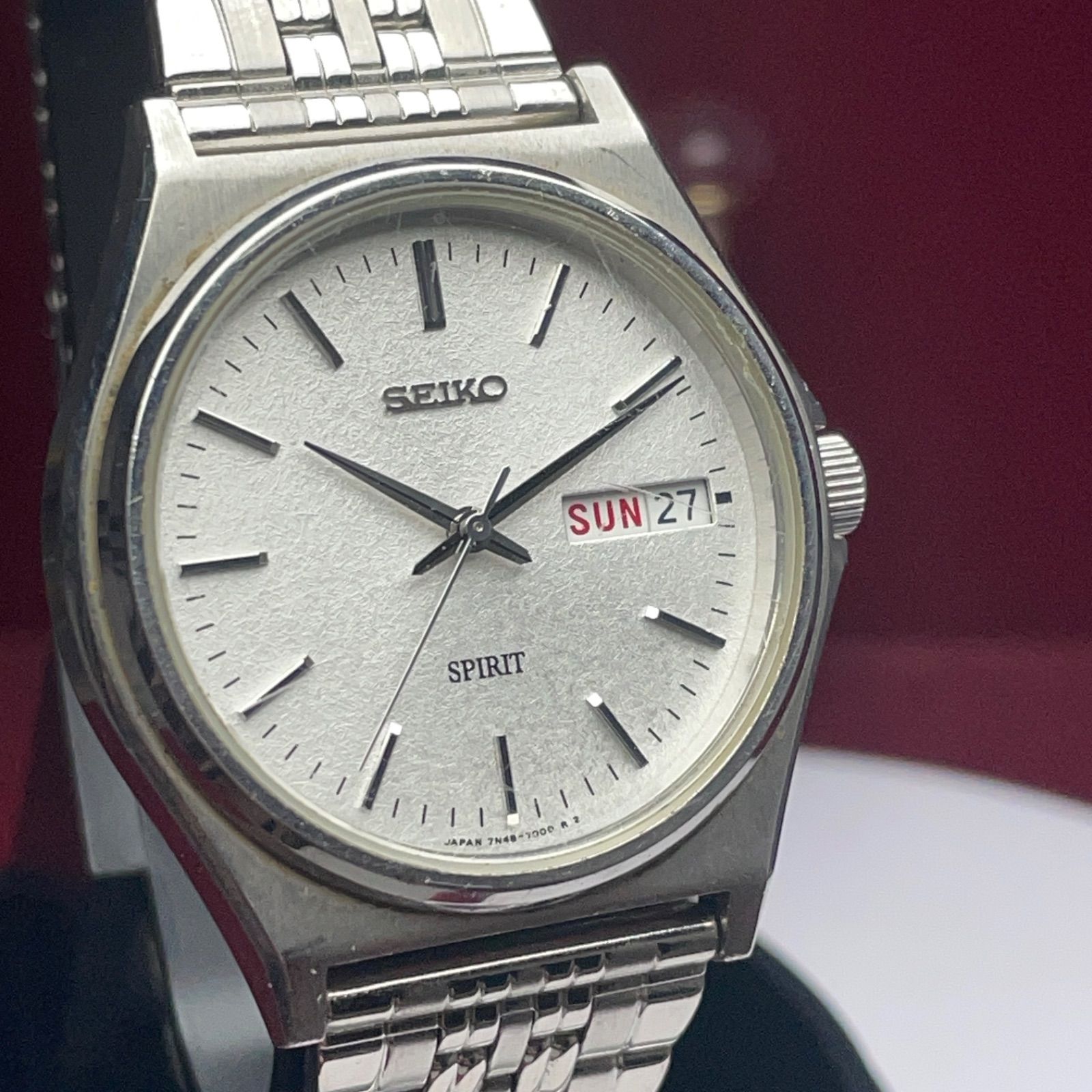 希少 未使用 高級 SEIKO equi クォーツ 電池交換済 日本製 腕時計 90s SEIKO SPIRIT クォーツ 電池交換済 日本製 腕時計 - メルカリ