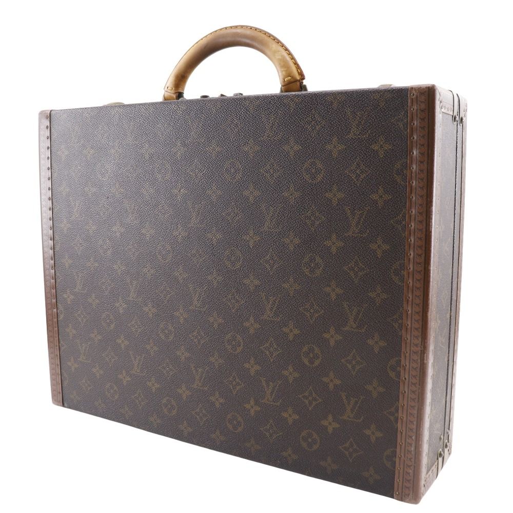 最大15％オフで販売。 LOUIS VUITTON ルイ ヴィトン プレジデント ヴィンテージ アタッシュケース M53012 モノグラムキャンバス 茶 1054856 ユニセックス トランク