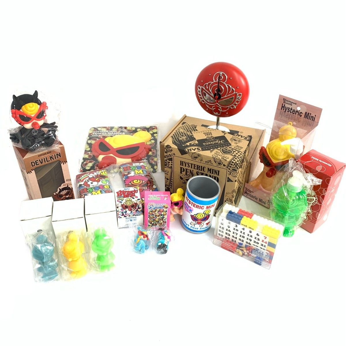 ヒステリックミニ　１３点セット　ポンプディスペンサー　鉛筆削り　ケース ヒステリックミニ 13点セット ポンプディスペンサー 鉛筆削り ケース