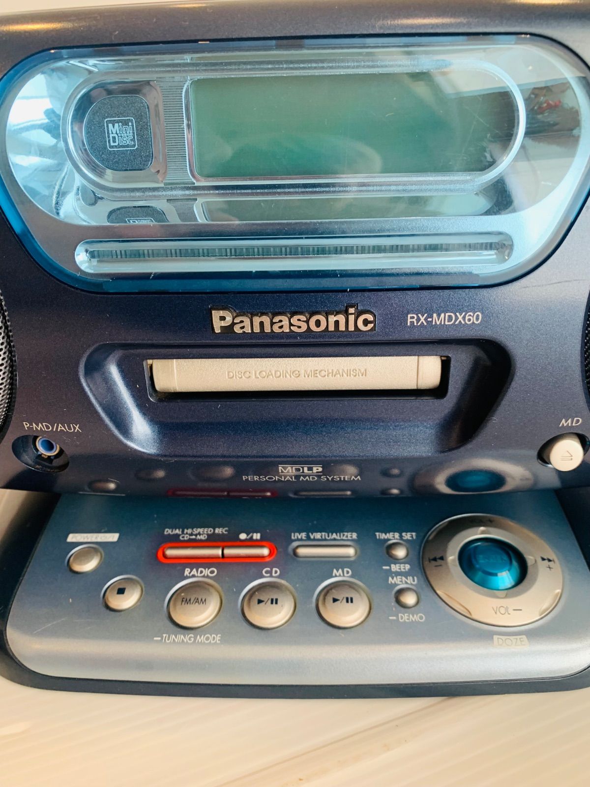 Panasonic パーソナルMDシステム　CD/MD RX-MDX60✨美品✨ 訳あり】Panasonic パーソナルMDシステム RX-MDX60 - メルカリ