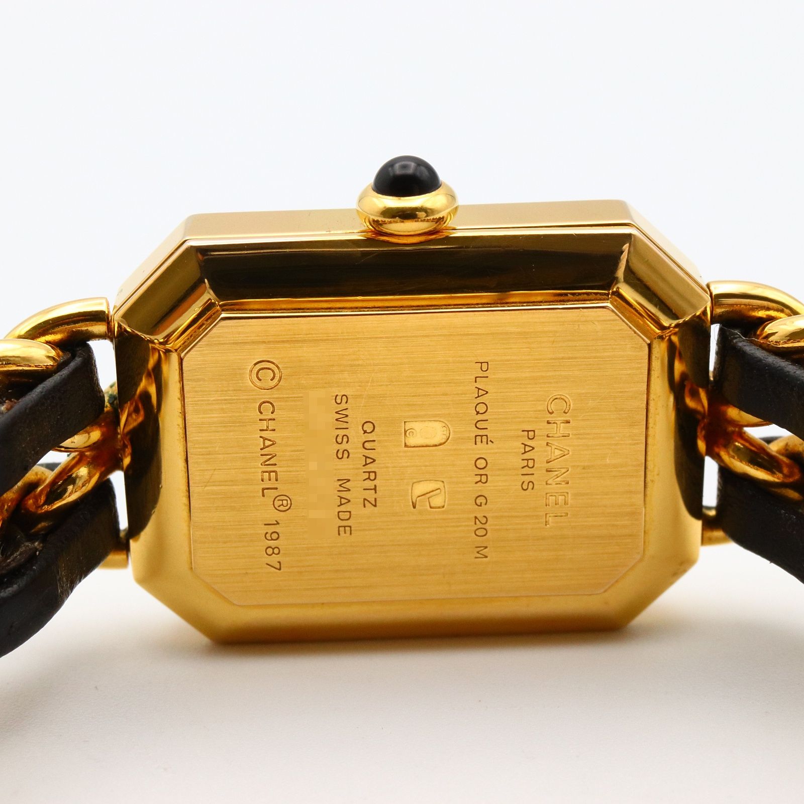 シャネル CHANEL 腕時計 プルミエールM H0001 ブラック GP（ゴールド  