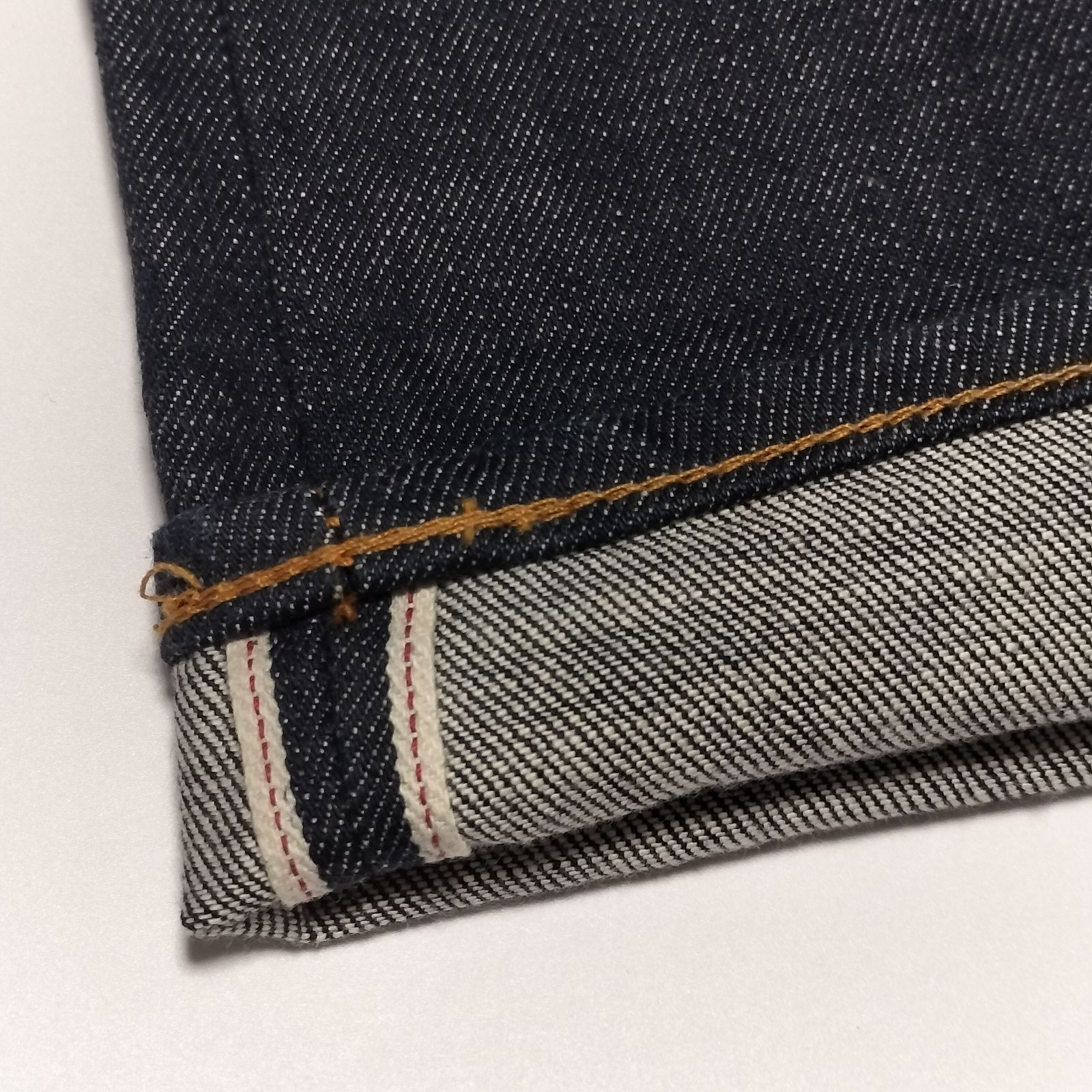 Shu jeans シュウジーンズ デニム 赤耳 セルビッジ チェーンステッチ 極美品】Shu Jeans 赤耳 濃紺 デニムパンツ W34 セルビッチ