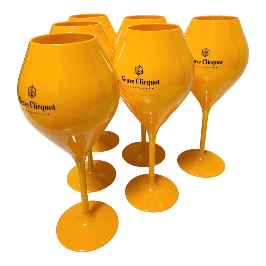 Veuve Clicquot ヴーヴクリコ シャンパングラス 6脚セット 非売品 