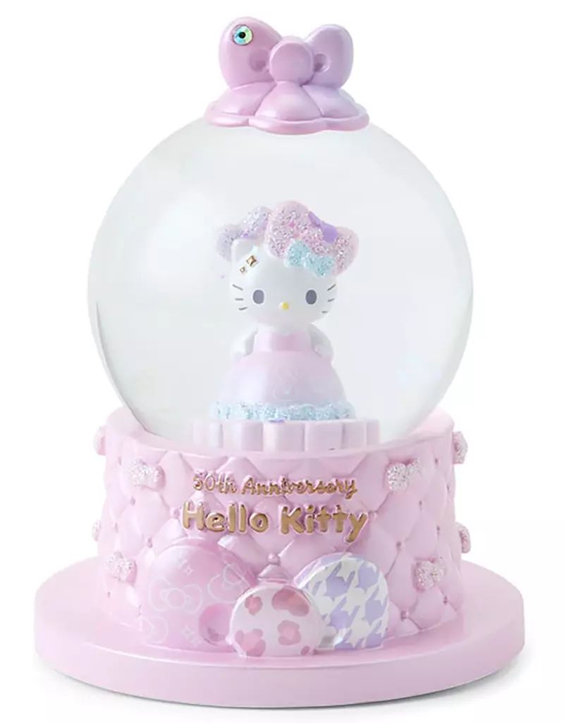 サンリオ 50周年スノーグローブ 2024 4個セット 中古】雑貨 ハローキティ(50周年デザイン) スノーグローブM(2024