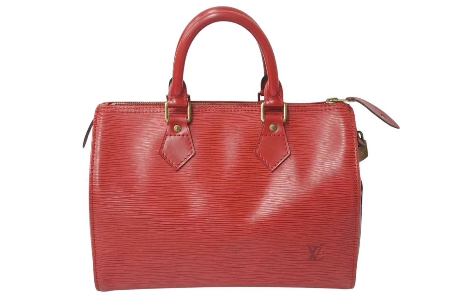 LOUIS VUITTON ルイヴィトン スピーディ 25 エピ レザー ミニ ボストンバッグ ハンドバッグ カスティリアンレッド M43017 4b001021