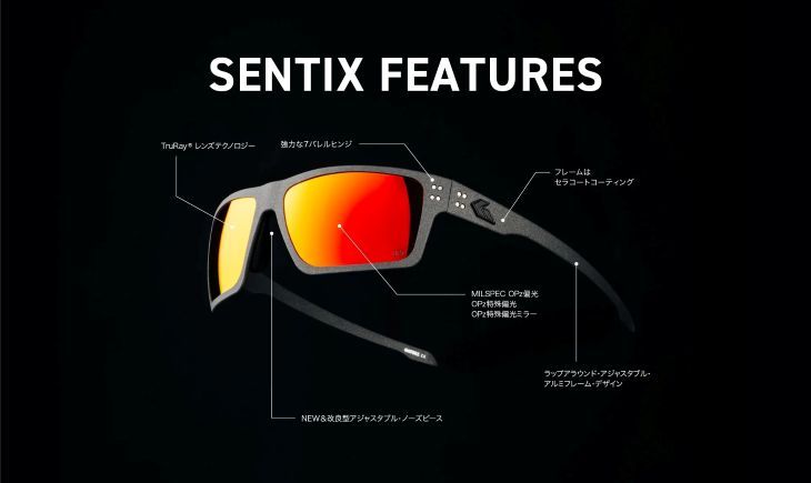 MILSPEC GATORZ ゲイターズANSIz87.1+ BALLISTIC SPECTER ゲイターズ ミルスペック ブラックアウト アクティブにも、タウンユースにも。万能アイウェア「GATORZ SENTIX GZ-18-401 センティックス サングラス 正規販売店 SENTIXGATORZ Frame