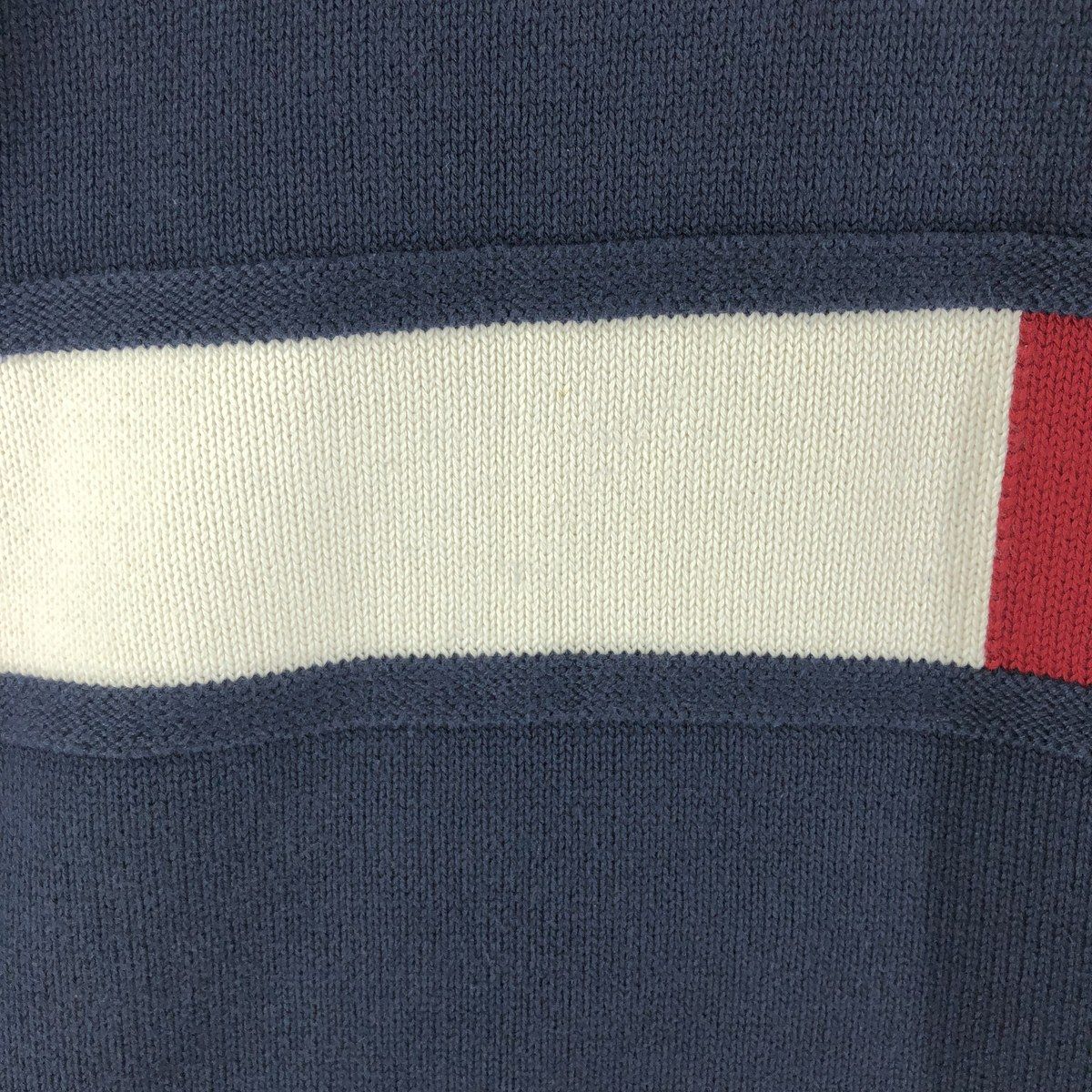 古着 トミーヒルフィガー TOMMY HILFIGER 総柄 コットンニットセーター