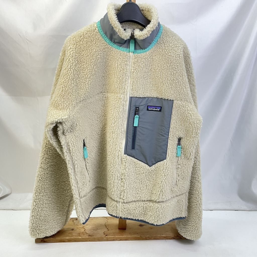 01w-5349 パタゴニア patagonia Classic Retro-X Jacket フリースジャケット アイボリー サイズM ベトナム製 メンズ アウター ポリエステル STY23056 品