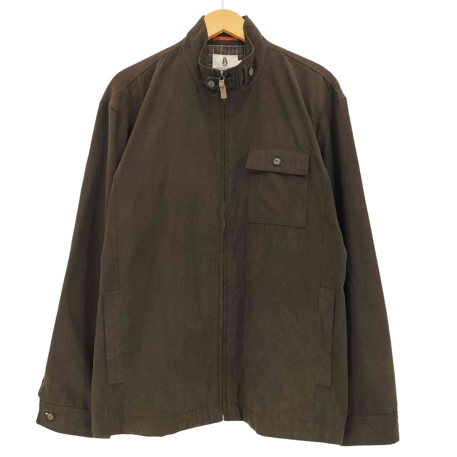 ハッシュパピーズ HUSH PUPPIES ピーチスキン スタンドカラージャケット メンズ  LL