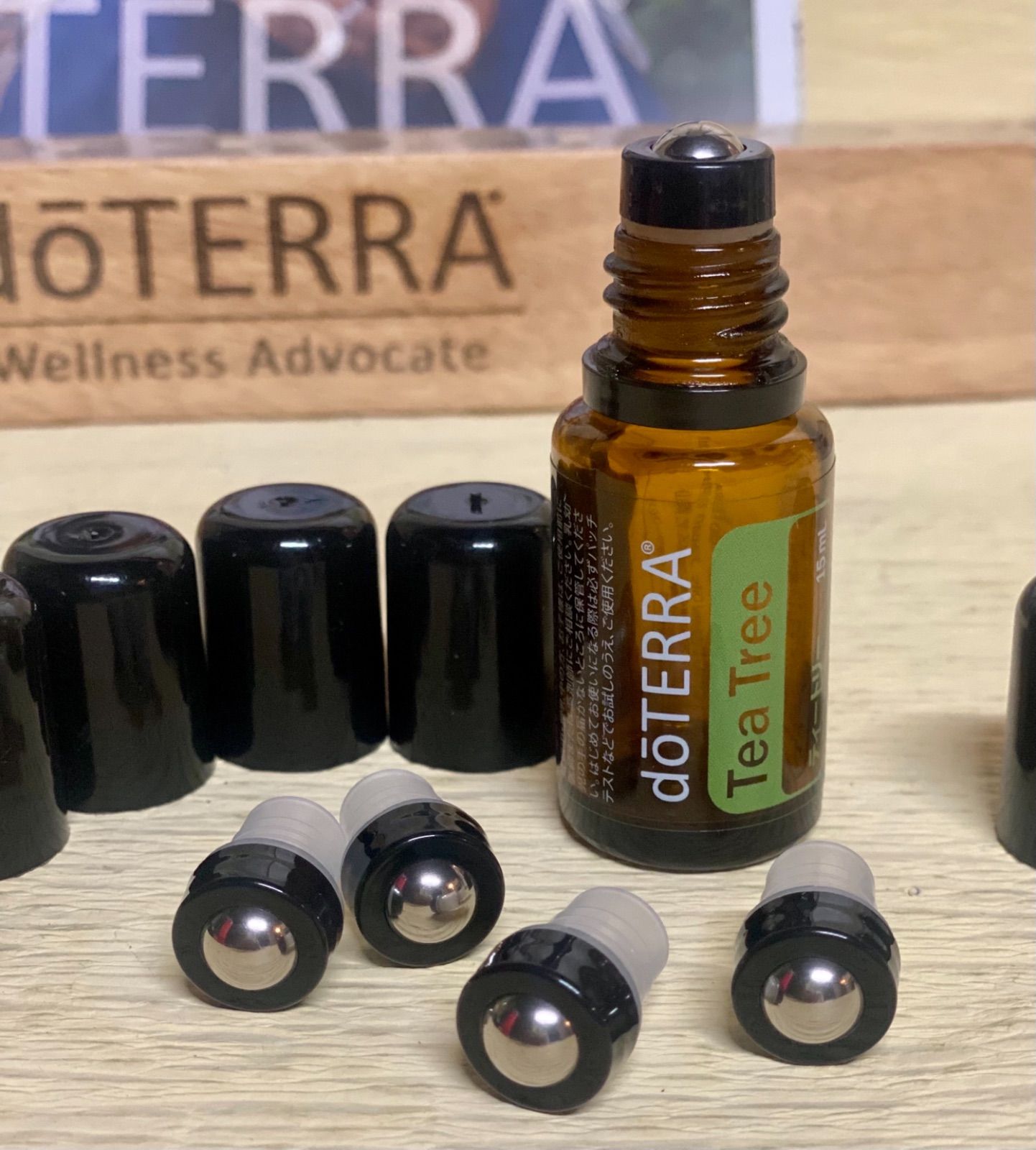 ドテラ ステンレスロールオンボトルヘッド 5ml 15ml用 doTERRA