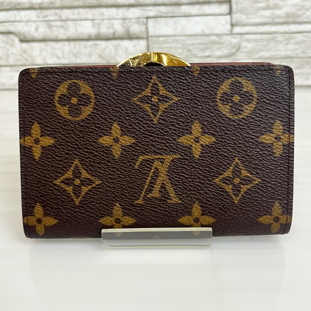 r63　ヴィエノワ　モノグラム　ルイヴィトン　がま口　二つ折り財布 r63 ヴィエノワ モノグラム ルイヴィトン がま口 二つ折り財布 綺麗