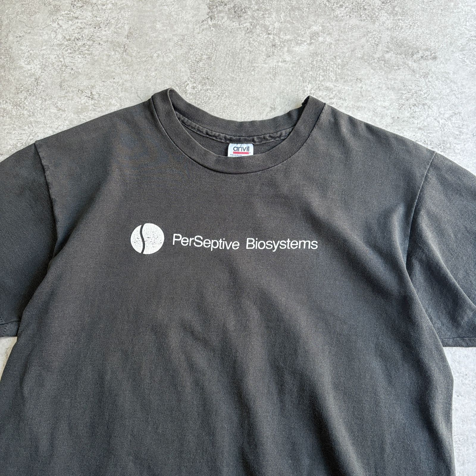 90s USA製 PerSeptive Biosystems Fractal Art Neon Back Printed T 