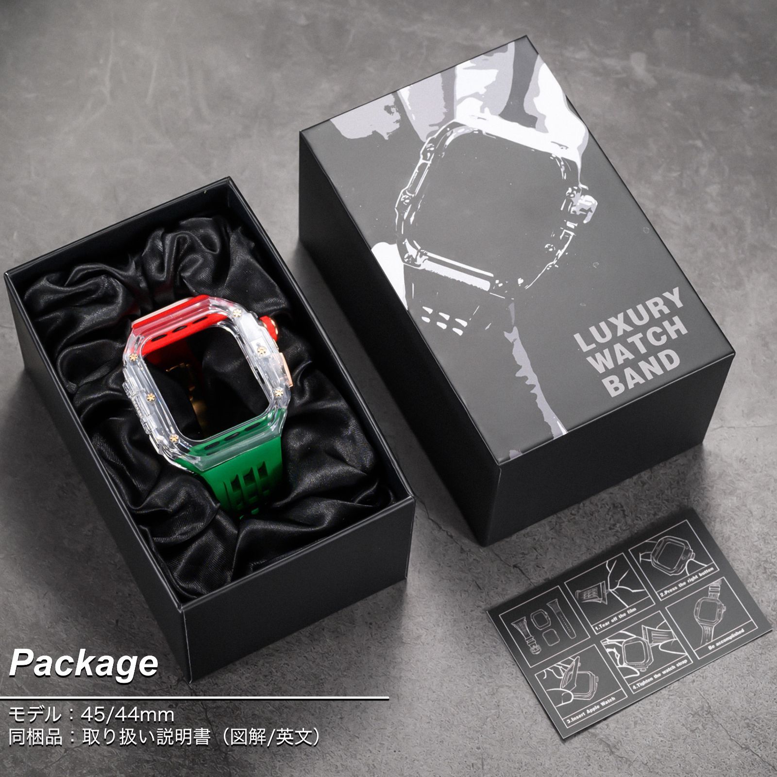 49ミリ　ウルトラ用　ステンレスケース/ラバーベルト アップルウォッチ Apple Watch apple watch アップルウォッチ ULTRA ウルトラ 49mm