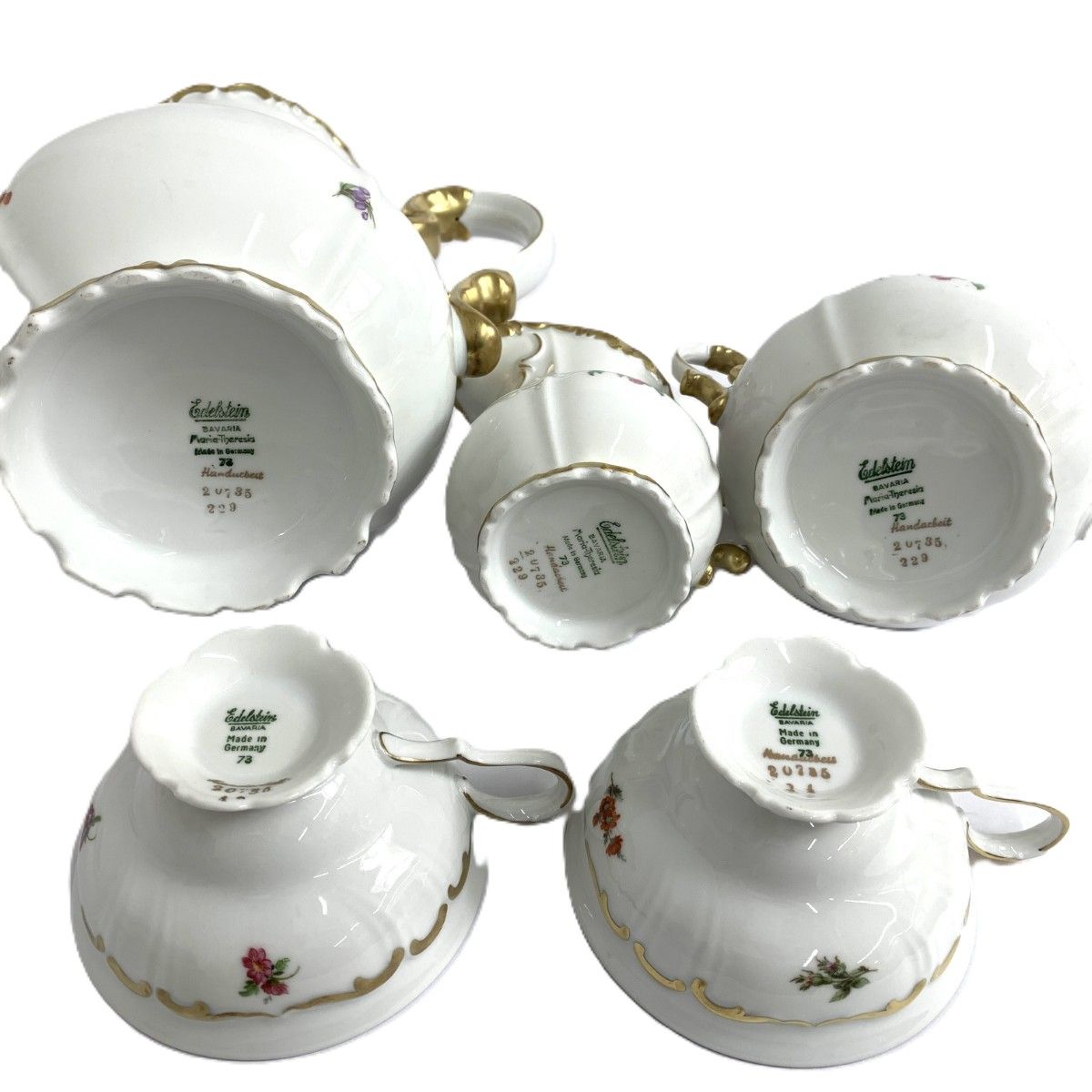 カップ＆ソーサー8点|ポット|シュガー