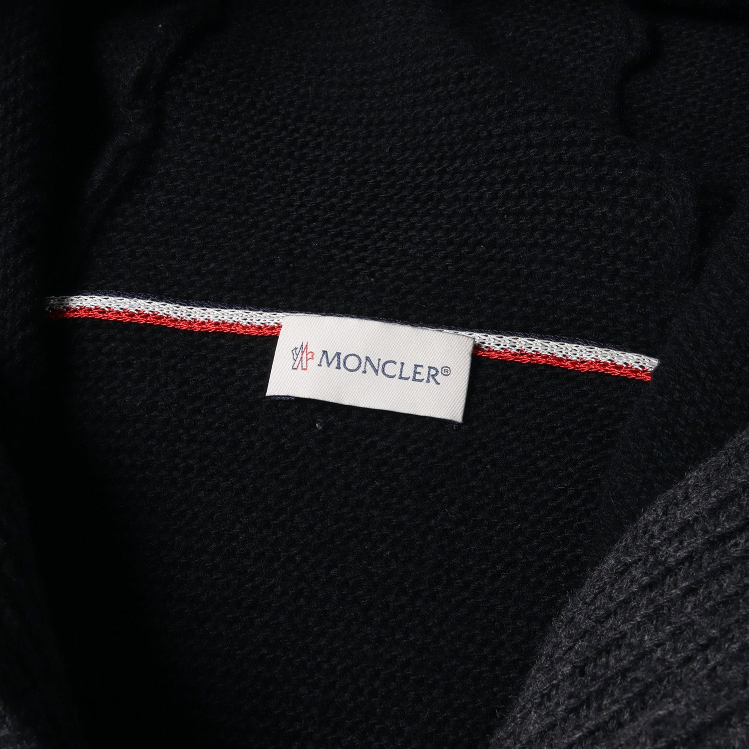 MONCLER モンクレール パーカー サイズ:XL 16AW フーデッド ウール ニット ダブルジップ パーカー MAGLIONE TRICOT  CARDIGAN B20919445800 98140 トップス フーディー カーディガン ブラック グレー - メルカリ