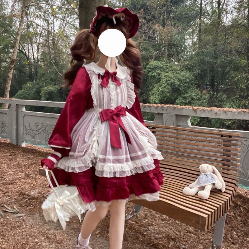 オリジナル lolita 甘系 ロリータ ワンピース フルセット　L161＃ オリジナル lolita 甘系 ロリータ ワンピース フルセット L161