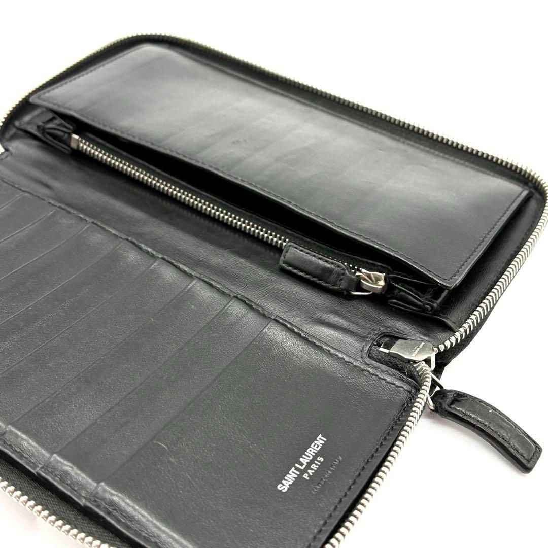 正規品 SAINT LAURENT PARIS サンローランパリ クロコ型押し