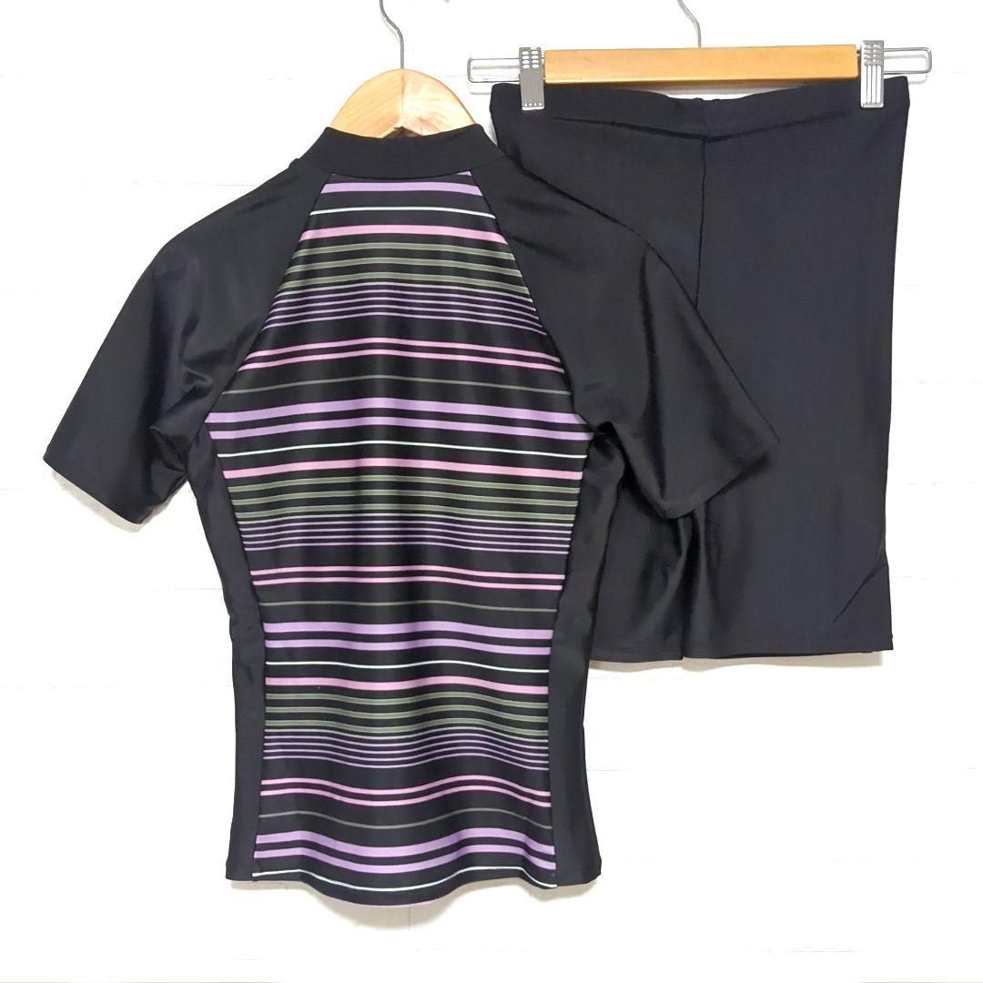 新品♪2点ベネトン 9M レディース フィットネス水着２点セットBL＆OG BENETTON / ベネトン】レディーススウィムウェア / 水着2点