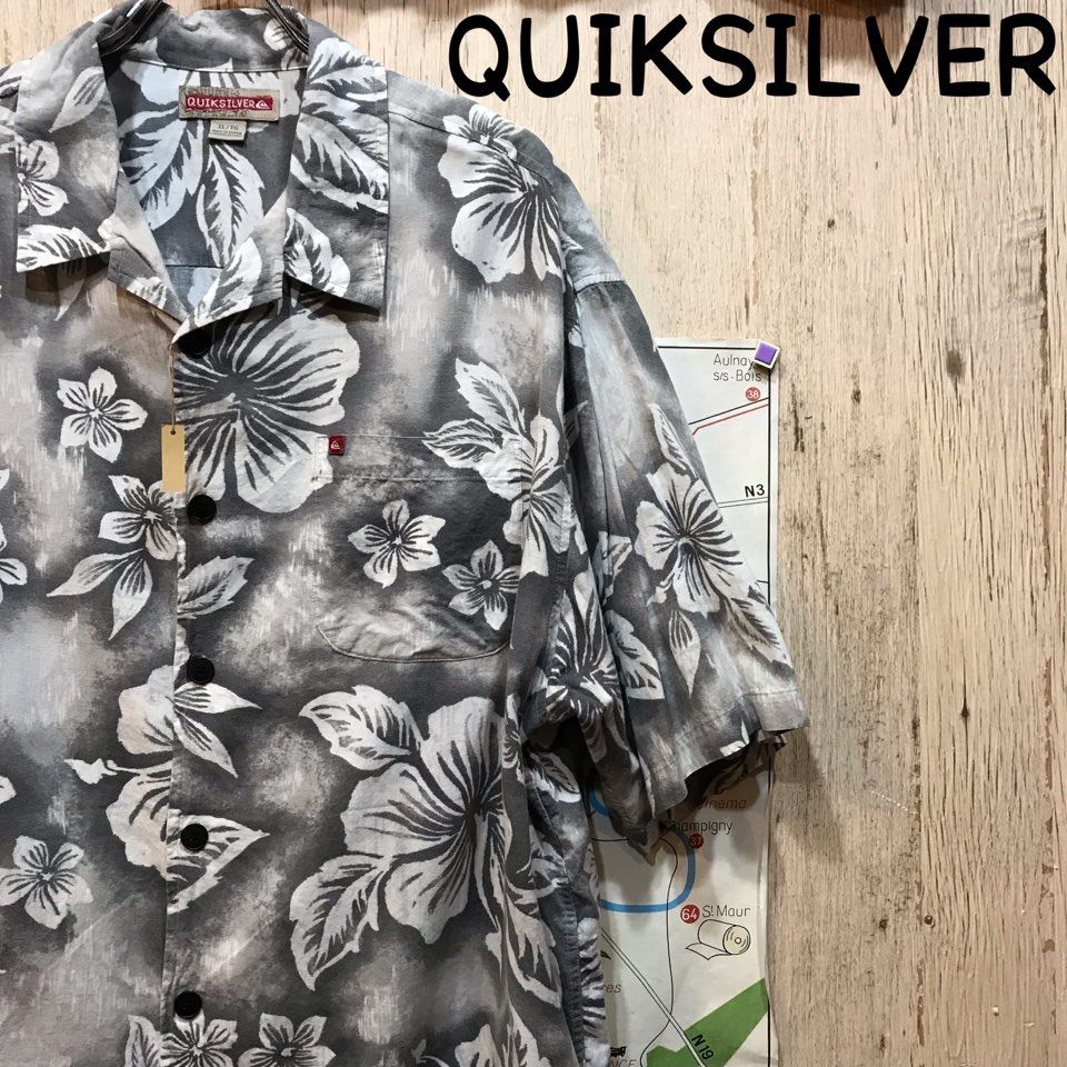 QUIKSILVER クイックシルバー アロハシャツ XL 古着 (967) - メルカリ