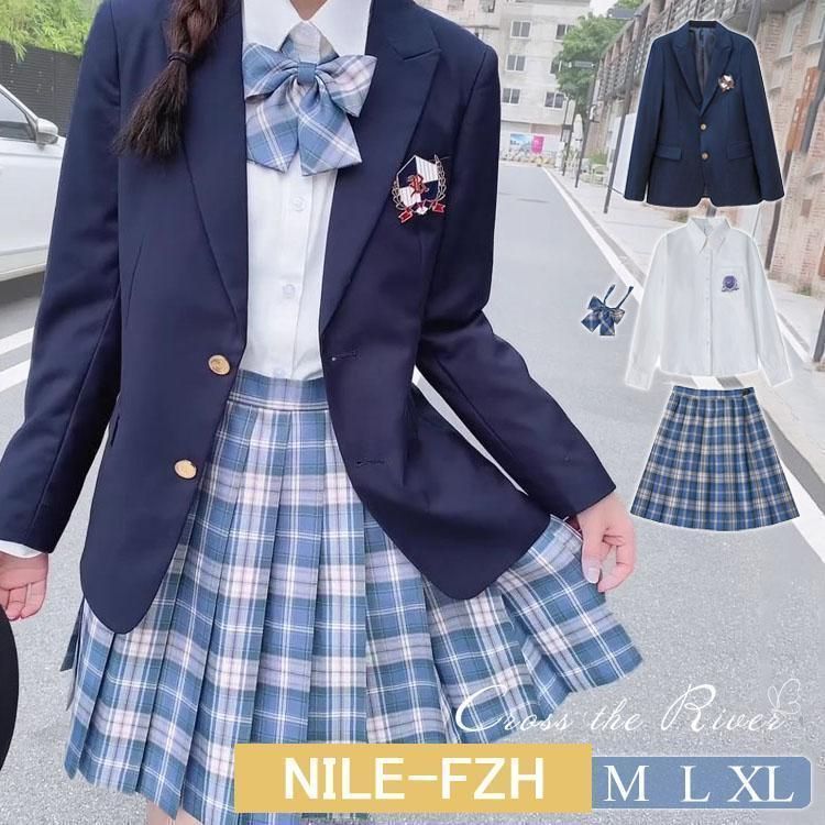 ピアノ発表会 女子高生 制服 ブレザー セット コスプレ 高校生 なんちゃって制服 ブラウス 卒業式 ジャンケット チェック柄 スカート スー