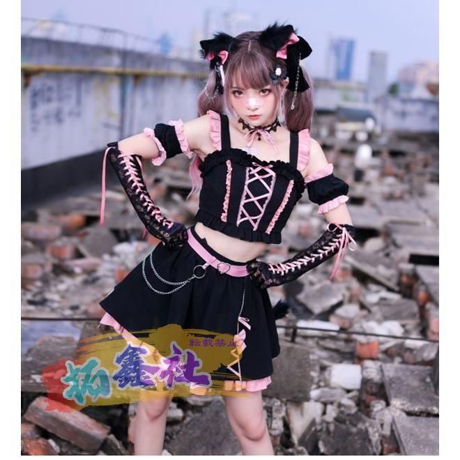 ワンピース コスプレ ロリータ ゴスロリ パーティー 発表会 可愛い リボン フリル おすすめ 可愛い 仮装