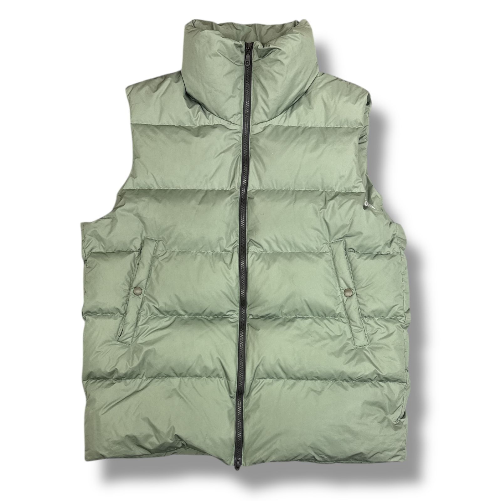 参考上代59400円 URU 23AW POLYESTER DOWN - DOWN VEST ポリエステル ダウンベスト ウル 23FPD02 オリーブ 3  85075A3
