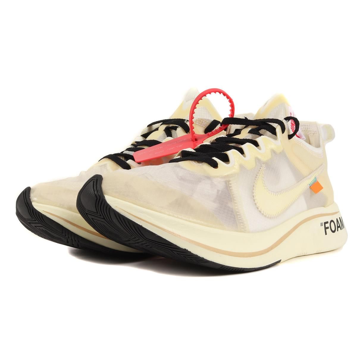 新品同様 OFF-WHITE オフホワイト NIKE THE 10 : ZOOM FLY (AJ4588-100 