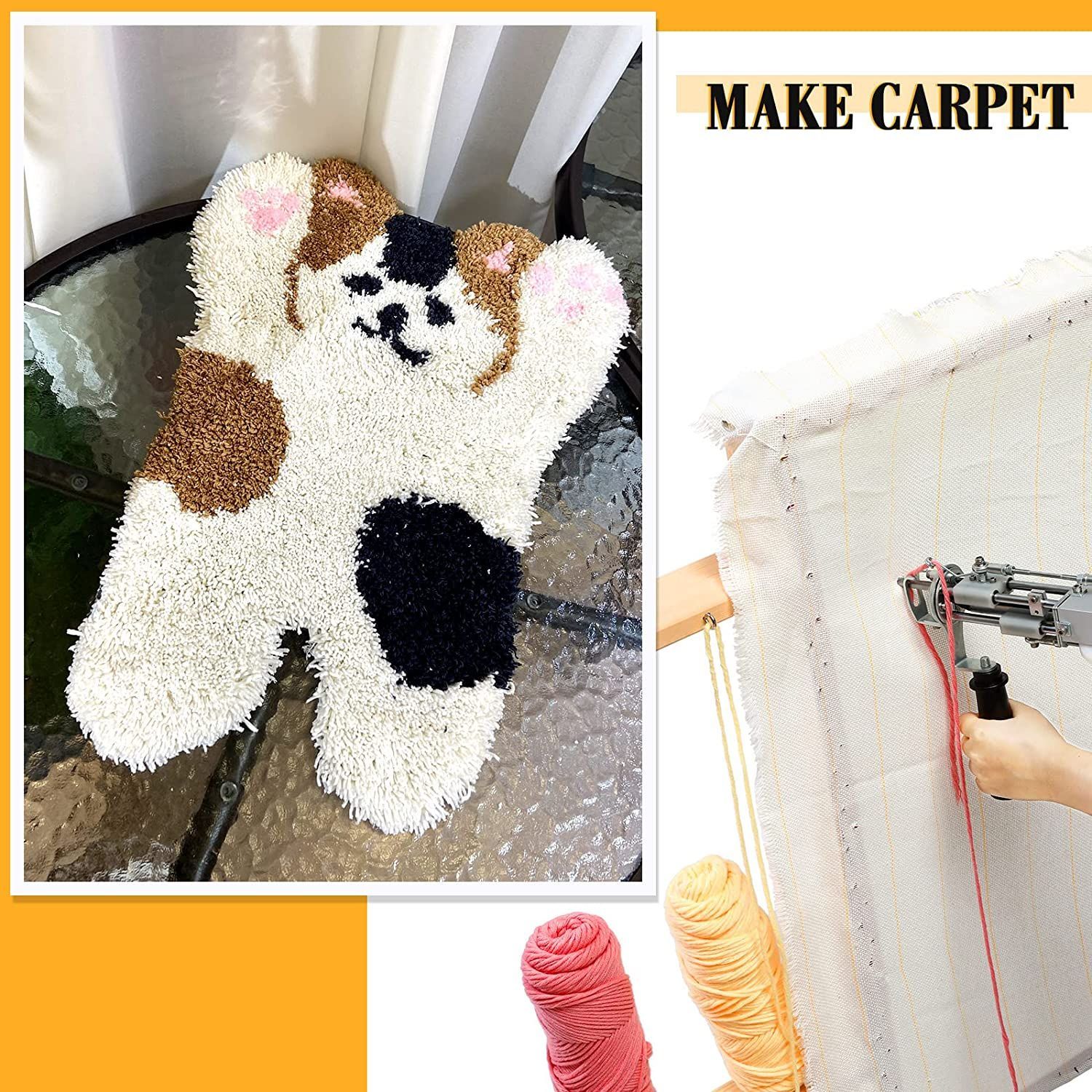 匿名配送】タフティングクロス（タフティングラグ用基布） 1m✕1m