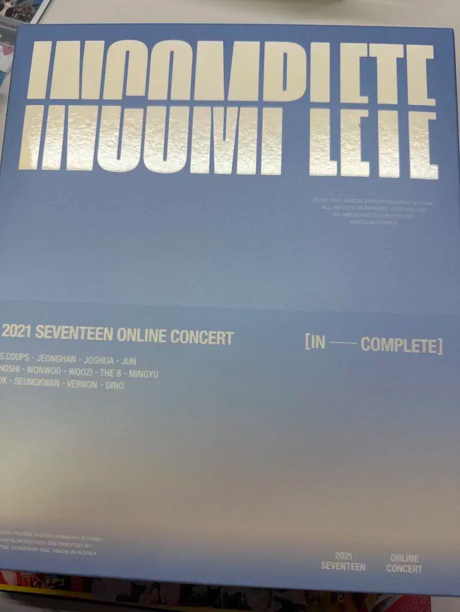 K-POP・アジア SEVENTEEN INCOMPLETE 2021 DVD SEVENTEEN | 세븐틴