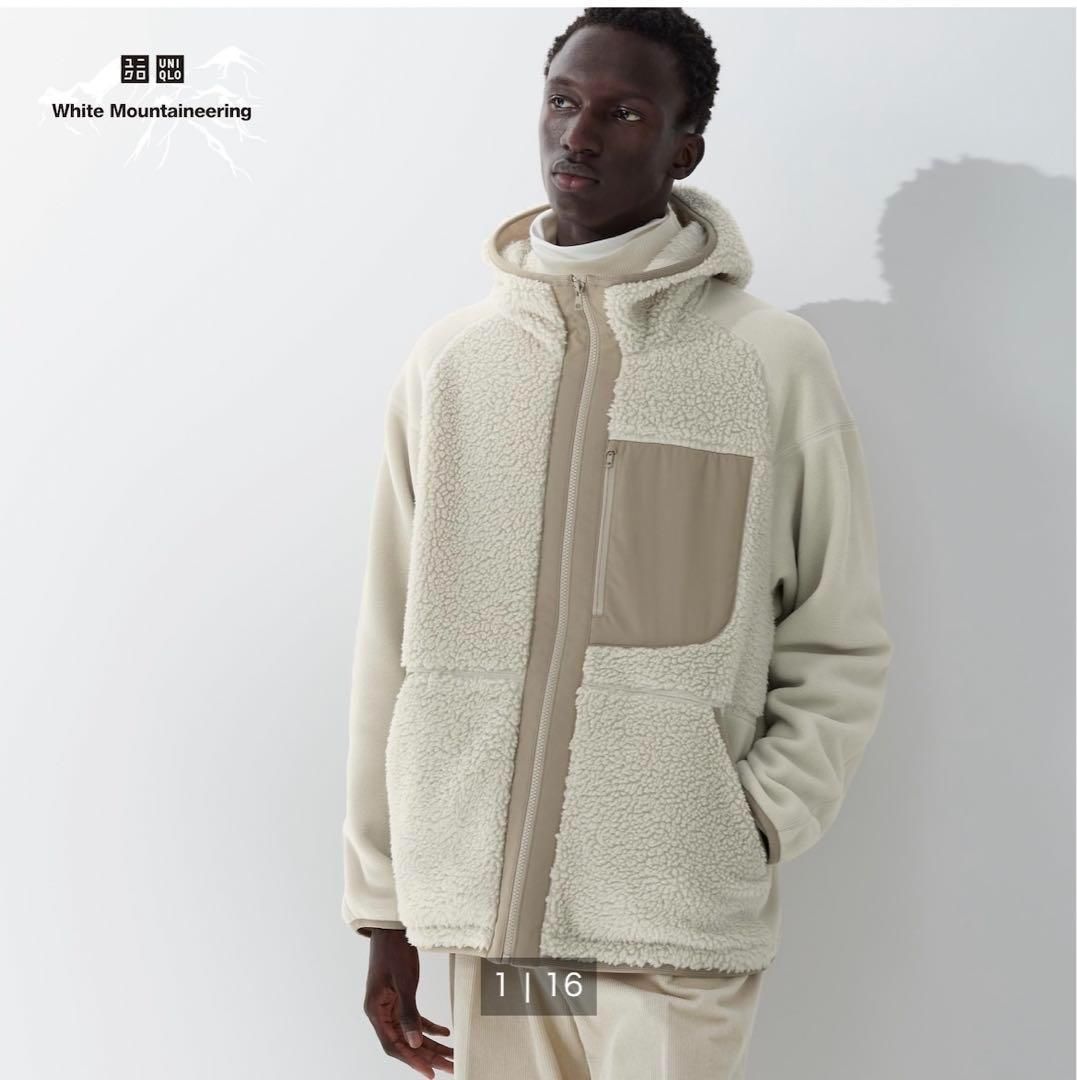 ユニクロ ホワイトマウンテニアリング フリースフルジップパーカL 新品 黒 ユニクロホワイトマウンテニアリングとのコラボは「ガチで欲しい