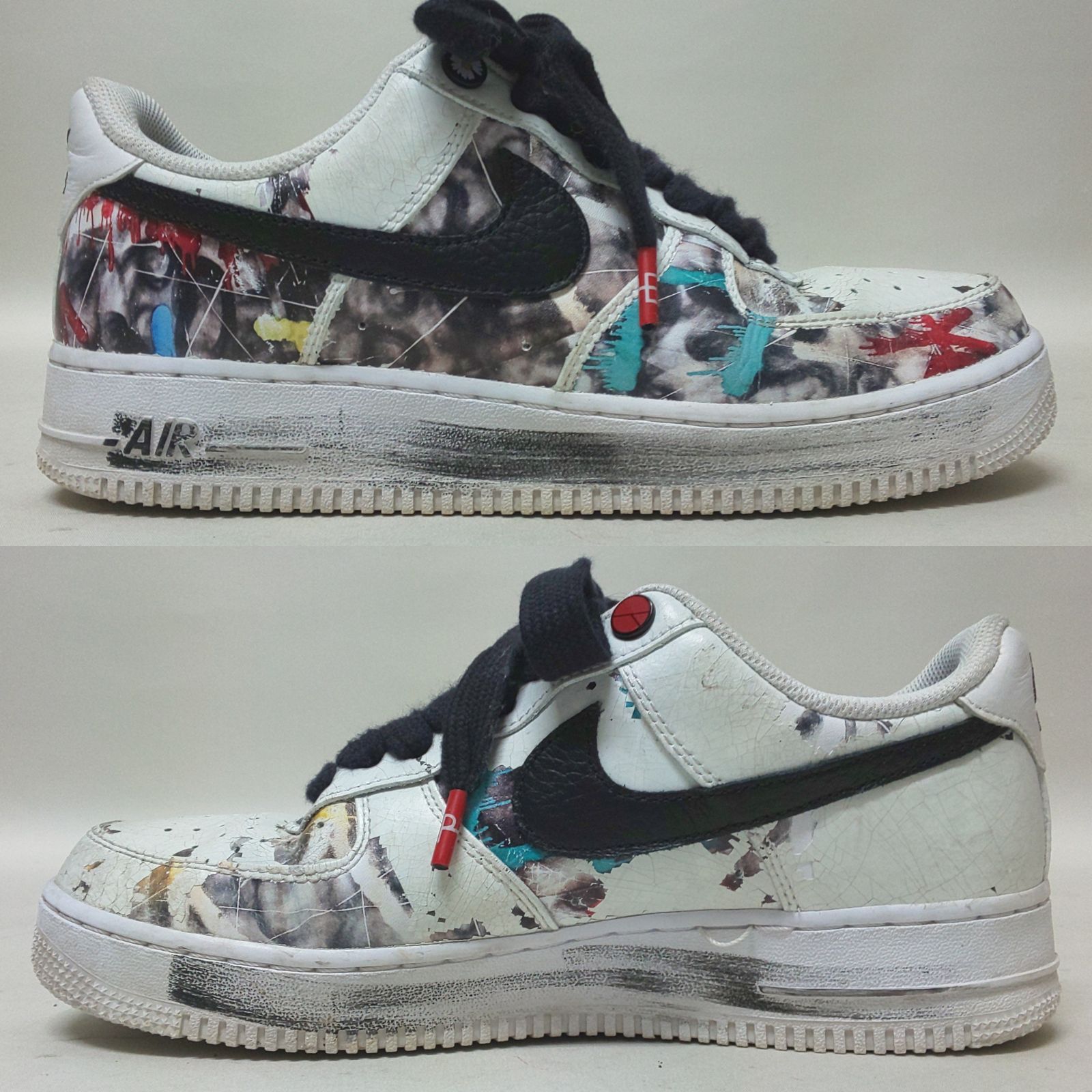 浜館80-1783】 【店舗併売品】 PEACEMINUSONE × NIKE AF 1 LOW Para-noise/White/Black G- DRAGON ピースマイナスワン×ナイキ エアフォース1 パラノイズ ジードラゴン 26.5cm 【中古品】 - メルカリ