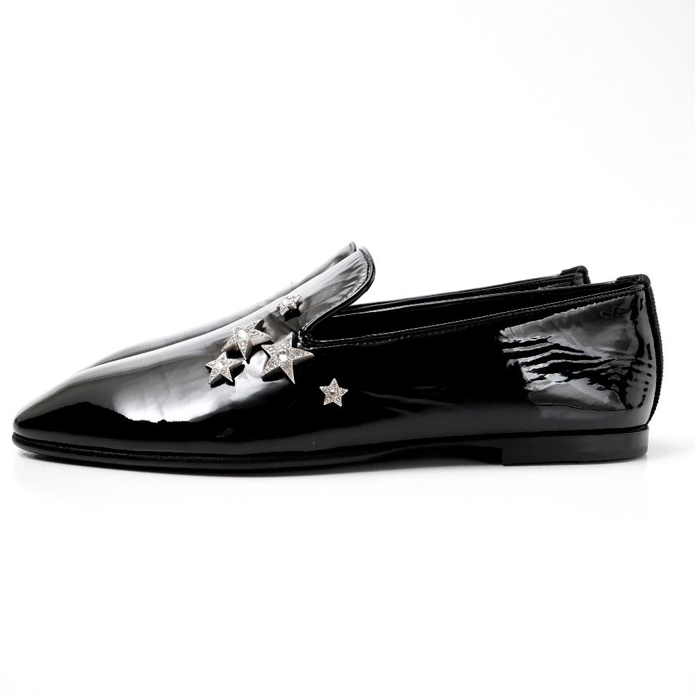 JIMMY CHOO ジミーチュウ グリッター ローファー ドレスシューズ