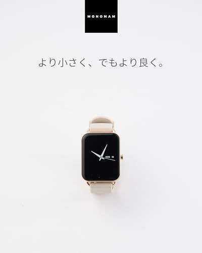 【本物保証、送料無料】 テストする女性誌 LDK ベストバイ受賞 MONOMAM Primo スマートウォッチ レディース 小さめ iPhone対応 アンドロイド対応 AMOLED 常時表示 ベルト幅18mm メンズ 活動量計 Line 着信通知 Rose B 010e41ff 【送料無料期間限定】