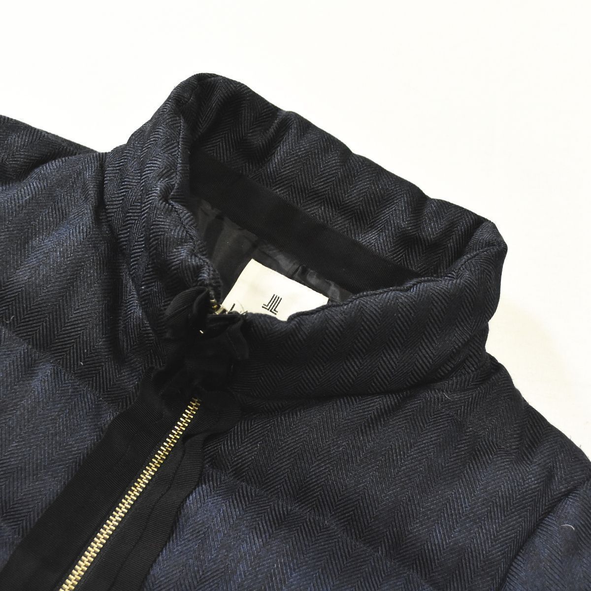 上質】 ランバン オン ブルー LANVIN en Bleu ヘリンボーン柄 ダウン